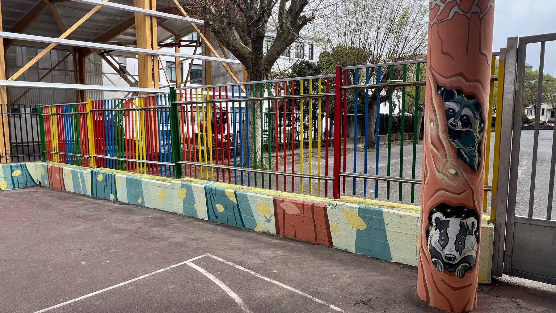 Mural de CEIP Plurilingüe La Normal (A Coruña)