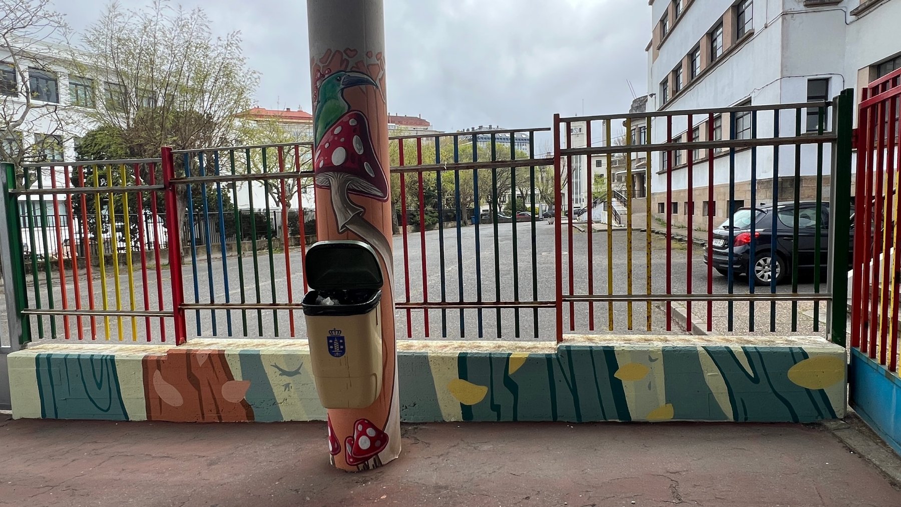 Mural de CEIP Plurilingüe La Normal (A Coruña)